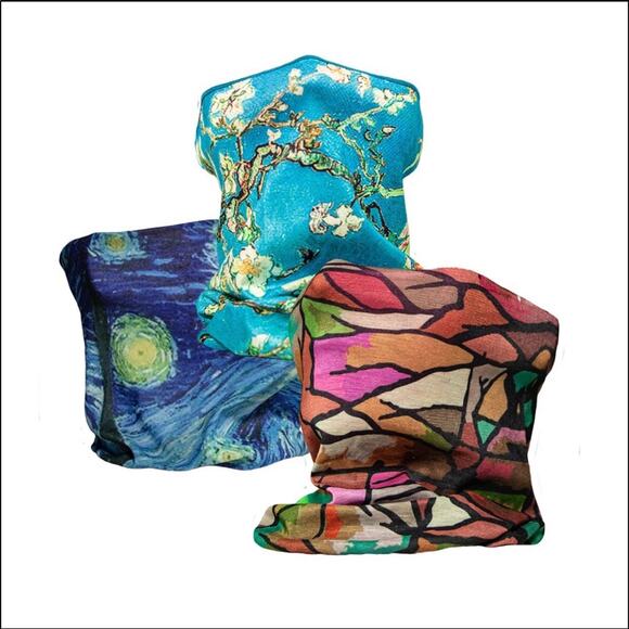 Museum Collection Set of 3 Neck Gaiter Style Masks - Picture 6 of 15